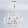 Candelabru clasic cristal Aur 24k 9xE14/40W, Maria Theresia-A LU 2211/6+3 MT Gold Orion